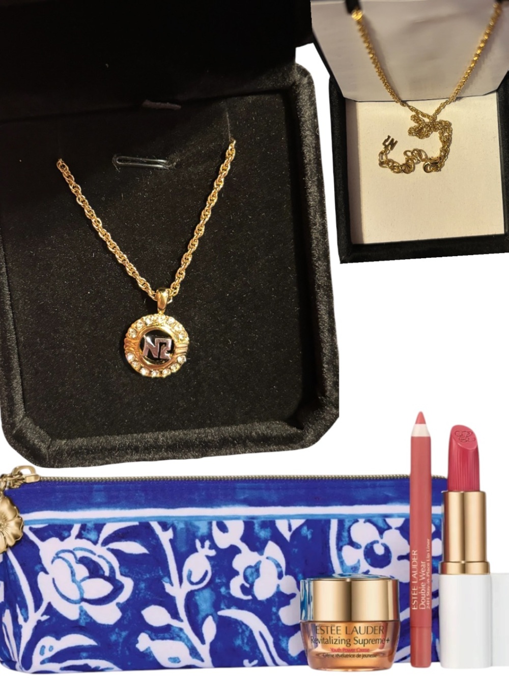 Nina Ricci Necklace and Estée Lauder Bundle